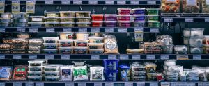 dairy aisle of a supermarket