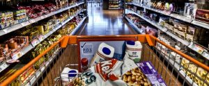 trolley in a supermarket