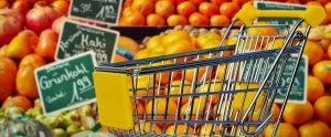 miniature trolley in front of an orange stand