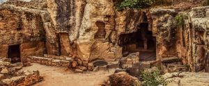 ancient ruins of dwellings in Cyprus