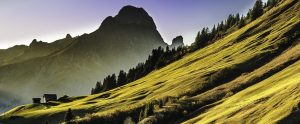 landscape of mountain range