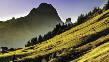 landscape of mountain range