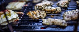 cooked poultry on a barbeque grill