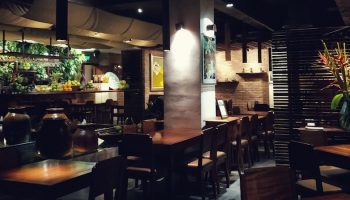 the inside of a restaurant
