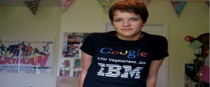 vegetarian women in her apartment