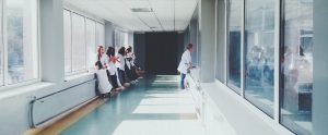 doctors standing in a hospital hallway