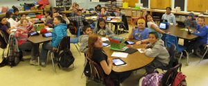 American classroom of elementary students