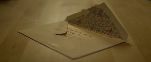 opened enevolope with a letter in it