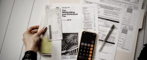 paperwork on the floor