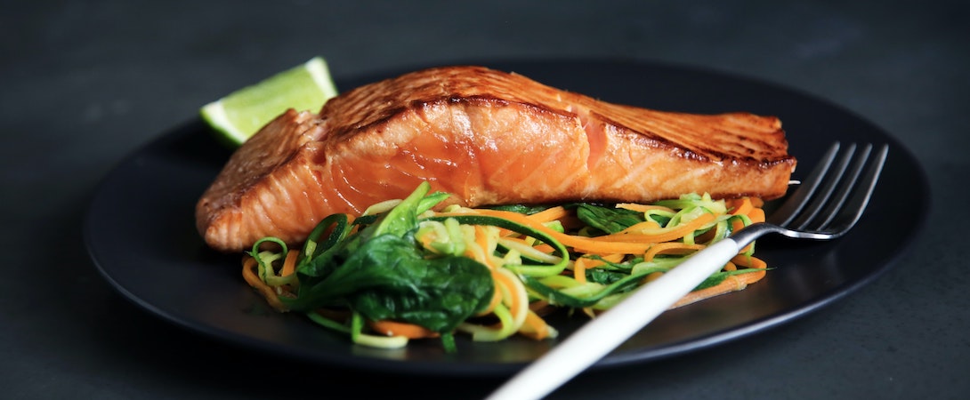salmon on a plate