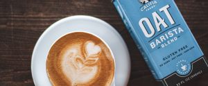oat milk and coffee