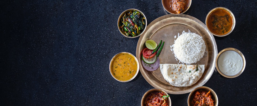 indian food platter