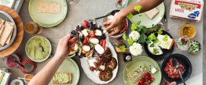 sharing a veg meal