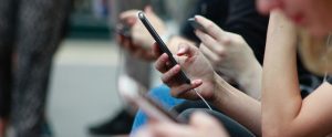 row-of-cell-phones