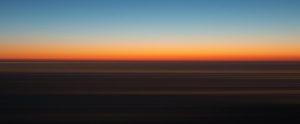 Sunset over the horizon