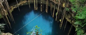 A cenote in the Yucatan.
