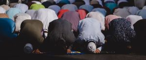 Muslims praying on Friday