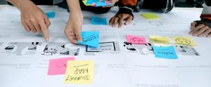 post-it note flow