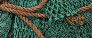 fishing net brown and green