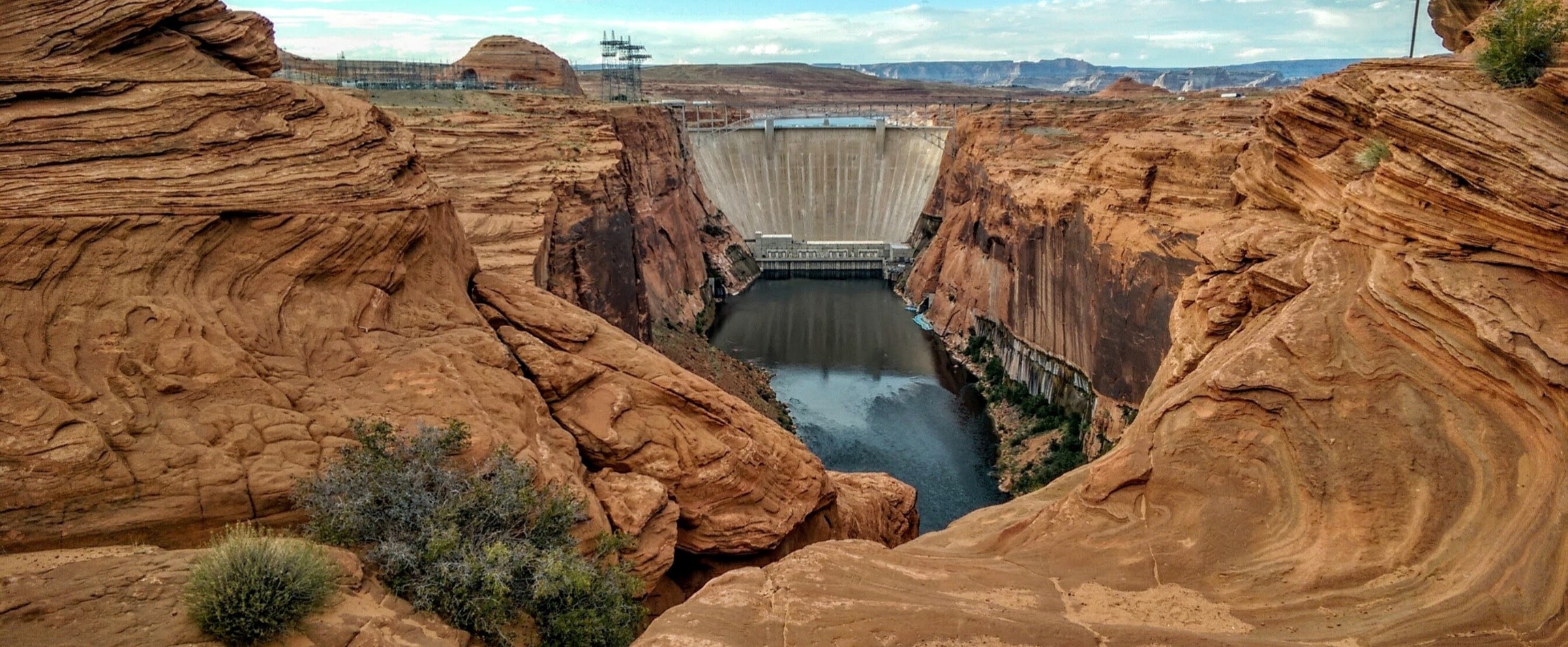 Glen Canyon Dam on Colorado River in Arizona