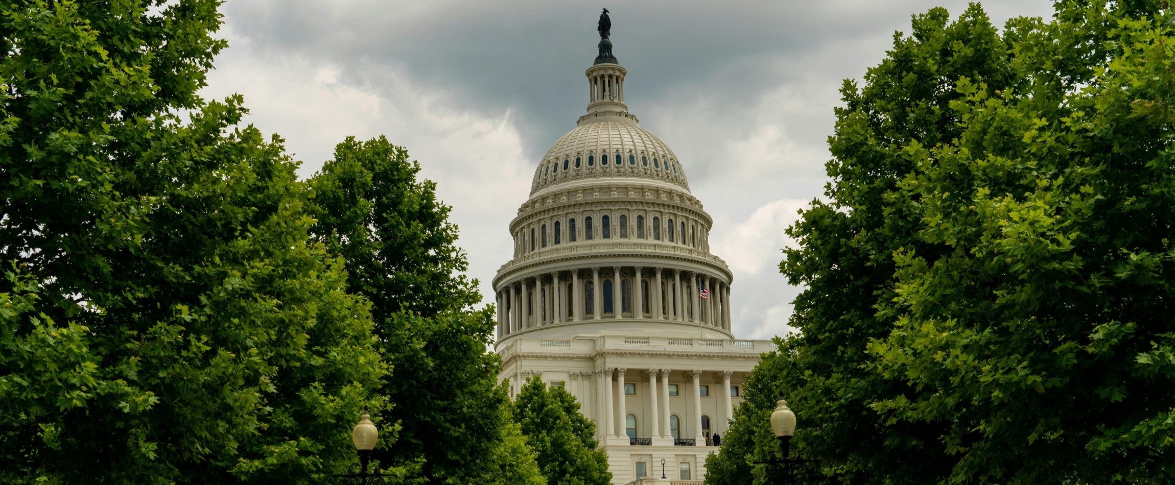 United States Capitol Rotunda from a distance
