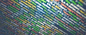 colorful lines of computer code