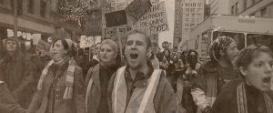 Che Green at WTO protest