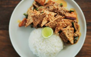 tofu rice bowl