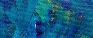 blue abstract painting