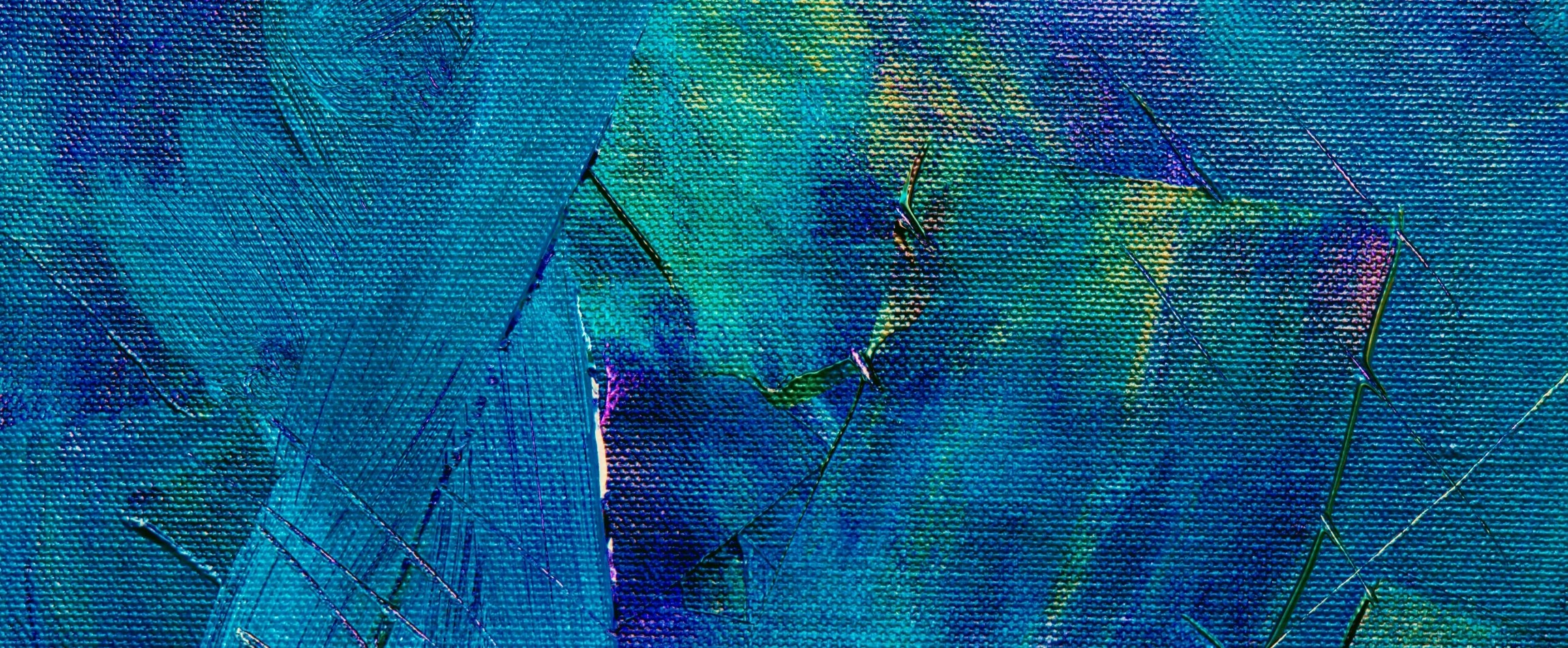 blue abstract painting
