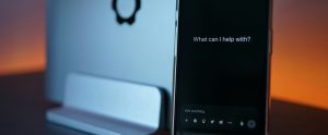 smartphone with ChatGPT on screen