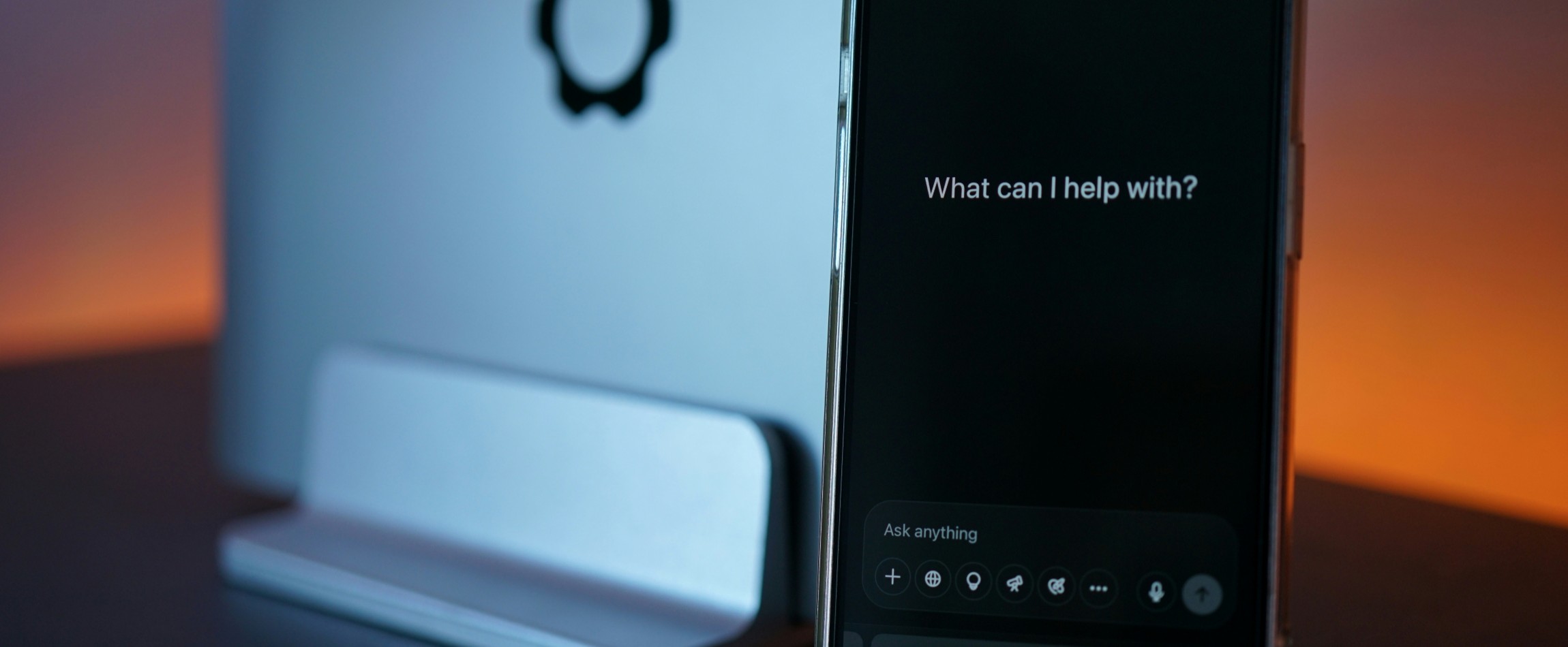 smartphone with ChatGPT on screen
