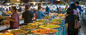 food market Bangkok Thailand