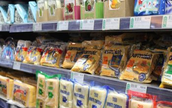 supermarket shelves cheese aisle