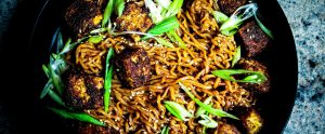 noodles and tofu