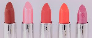 row of lipstick