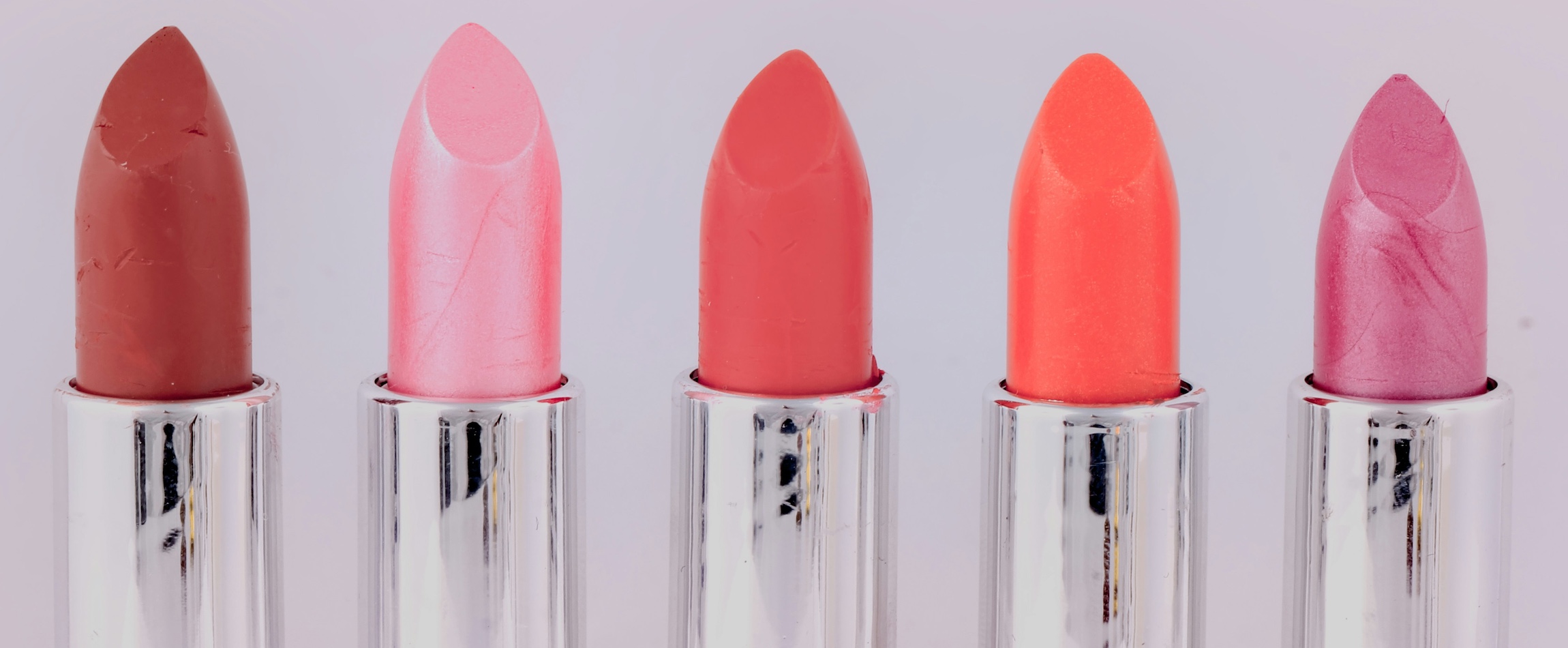 row of lipstick