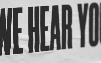 we hear you poster