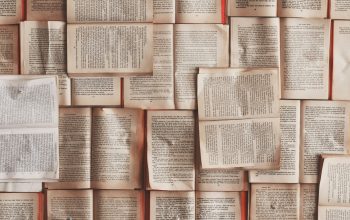 books on a table