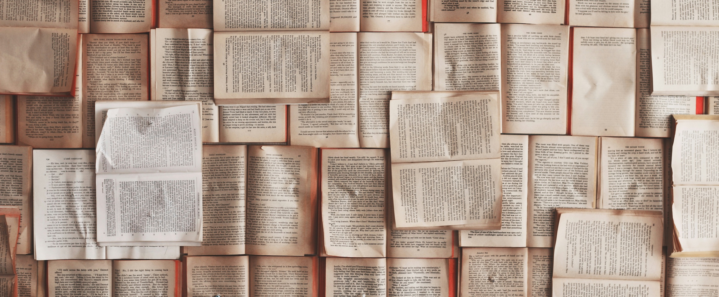 books on a table