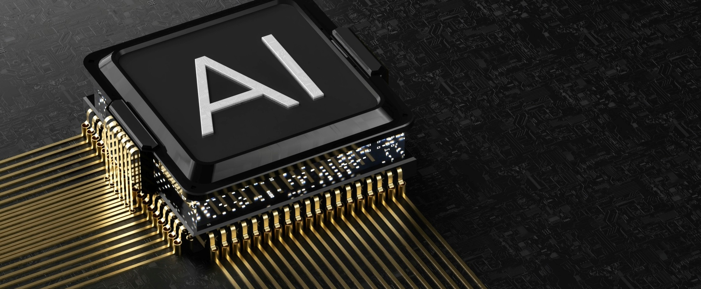 computer chip with AI written on top